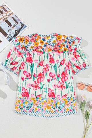Watercolor Floral Top