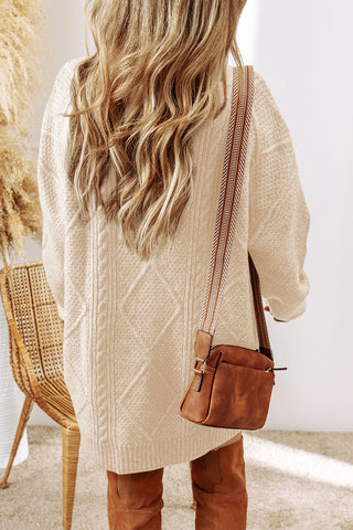 Fall Sweater Dress - Cream
