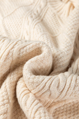 Fall Sweater Dress - Cream