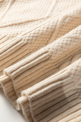 Fall Sweater Dress - Cream