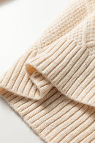 Fall Sweater Dress - Cream