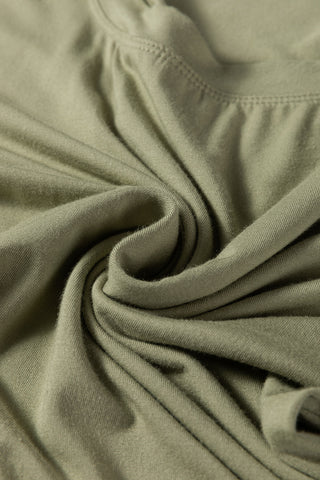 Boat Neck Basic Top - Green