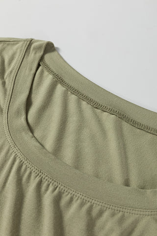 Boat Neck Basic Top - Green
