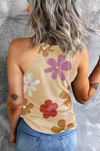 Daisy Sleeveless Top - Khaki