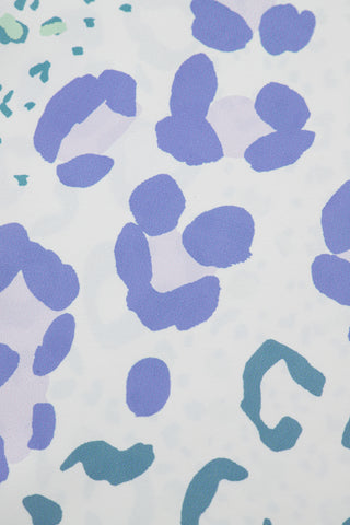 Shades of Blue Leopard Print Top
