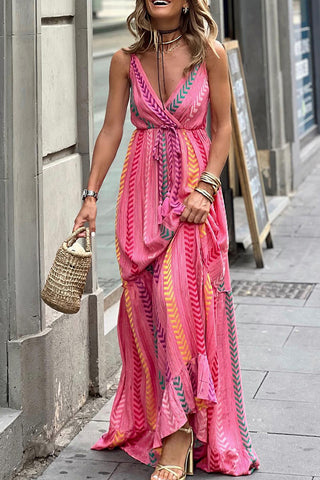 Are You Going My Way Maxi Dress - Pink