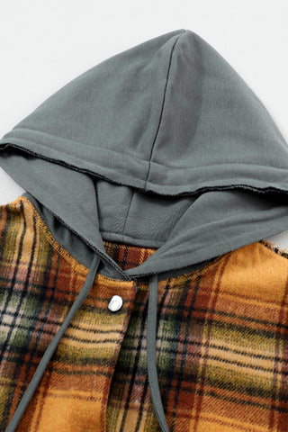 Frayed Flannel Jacket - Orange