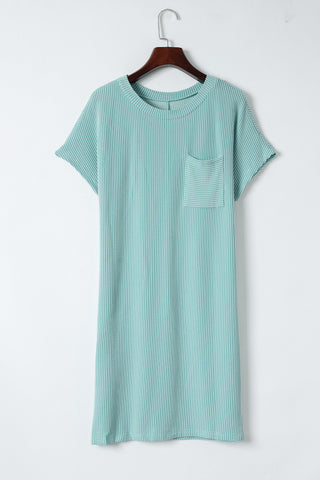 Textured Shift Dress - Mint