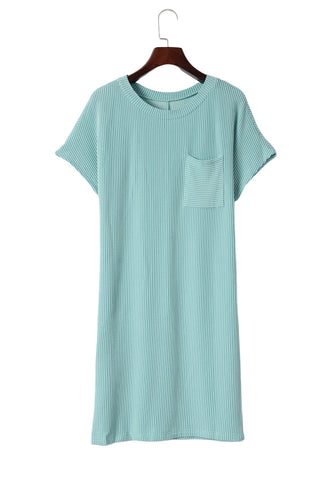 Textured Shift Dress - Mint