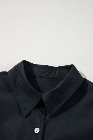 Classic Belted Dress - Black