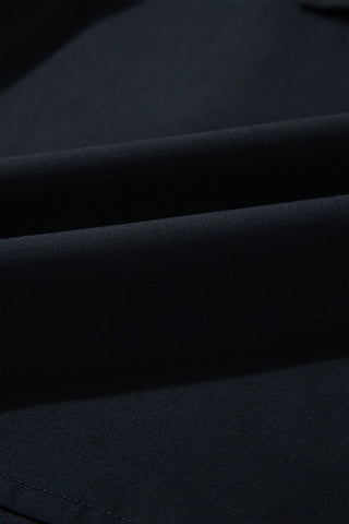 Classic Belted Dress - Black