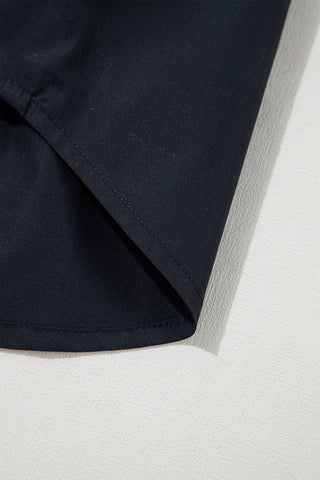 Classic Belted Dress - Black