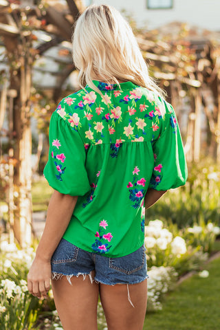 Fresh Spring Morning Top - Green - Ships 5/12