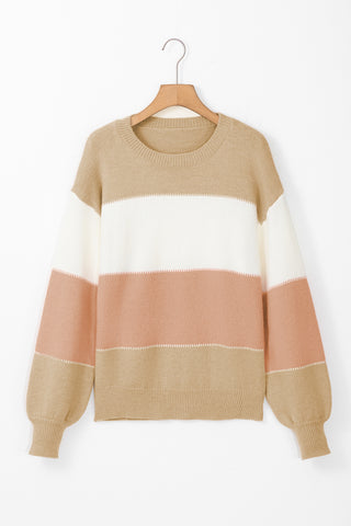Apple Orchard Saturday Sweater - Peach and Mocha