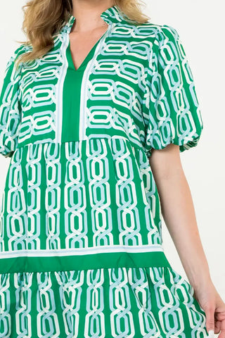 Day in Rome Dress - Green