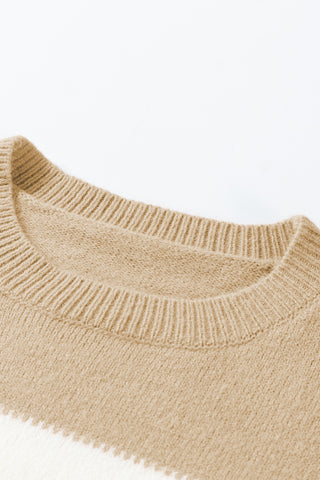 Apple Orchard Saturday Sweater - Peach and Mocha