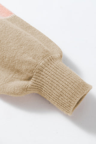 Apple Orchard Saturday Sweater - Peach and Mocha