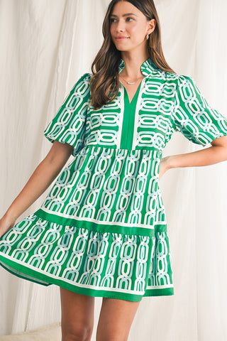 Day in Rome Dress - Green