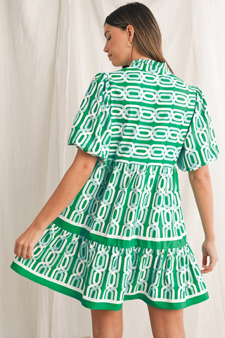 Day in Rome Dress - Green