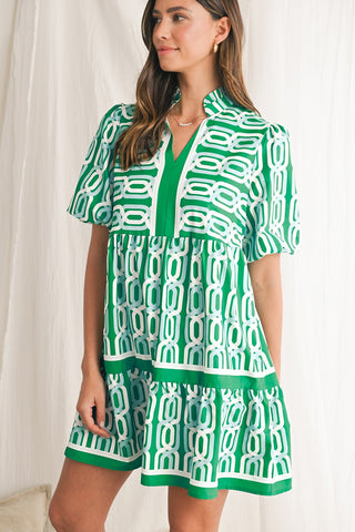 Day in Rome Dress - Green