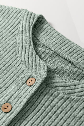 Henley Top with Pockets - Mint