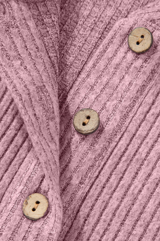 Henley Top with Pockets - Pink