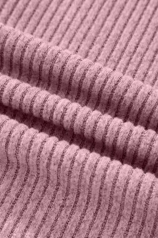 Henley Top with Pockets - Pink