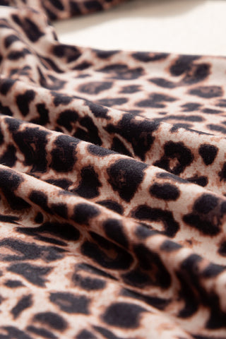 Wide Leg Palazzo Pants - Leopard
