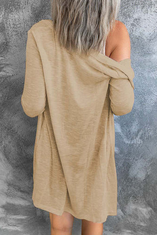 Lightweight Button Up Cardigan - Brown