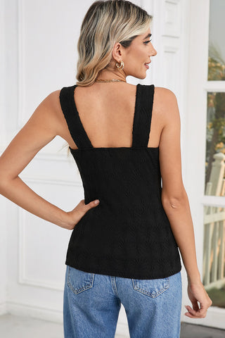 Textured Tank Top - Black
