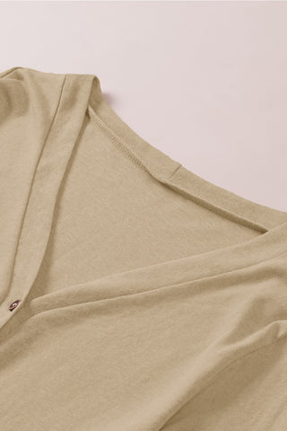 Lightweight Button Up Cardigan - Brown