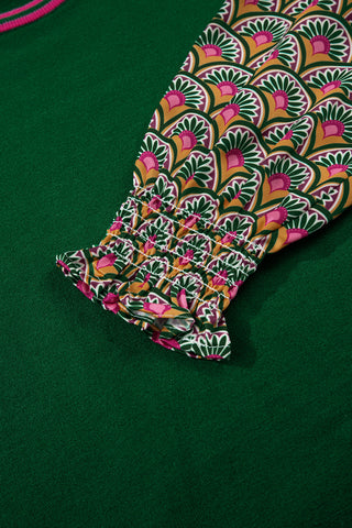 Peacock Petals Sweater - Green - Ships Wednesday