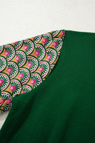 Peacock Petals Sweater - Green - Ships Wednesday