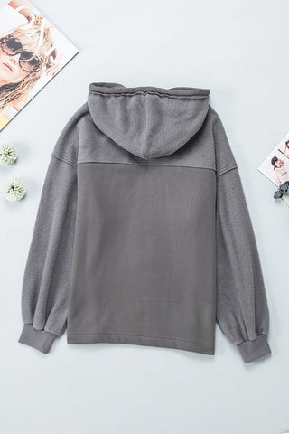 Fleece Zip Up Fall Jacket - Gray