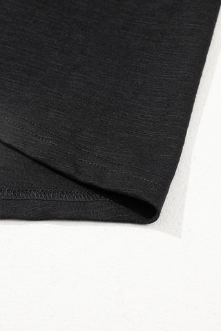 Flirty Ruffle Top - Black