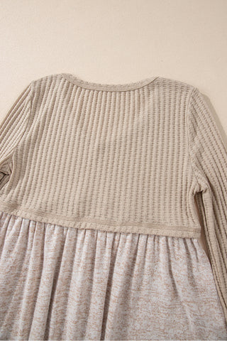 Taupe Baby Doll Top