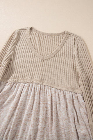 Taupe Baby Doll Top