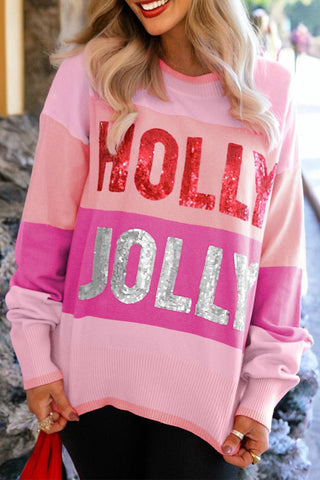 Holly Jolly Sweater - Pink