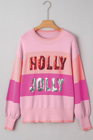 Holly Jolly Sweater - Pink