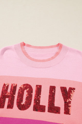 Holly Jolly Sweater - Pink