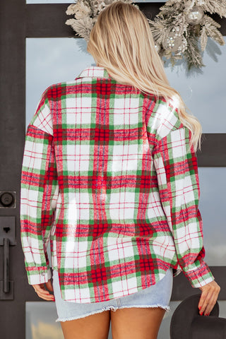 Christmas Flannel Shirt - Red and Green
