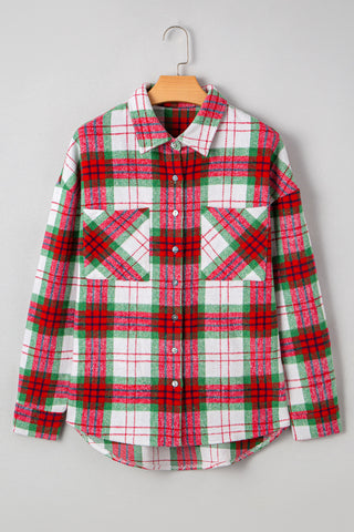 Christmas Flannel Shirt - Red and Green