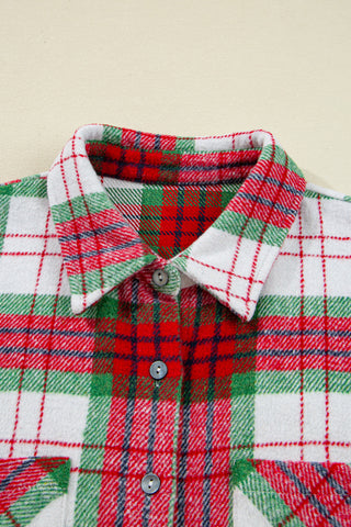 Christmas Flannel Shirt - Red and Green