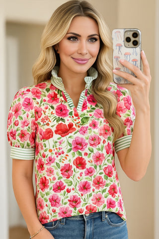 Weekend Brunch Floral Top