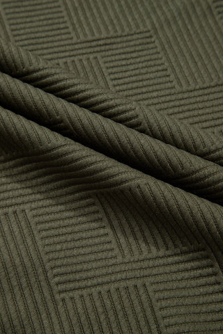 Jacquard Sweatshirt with Pockets - Green