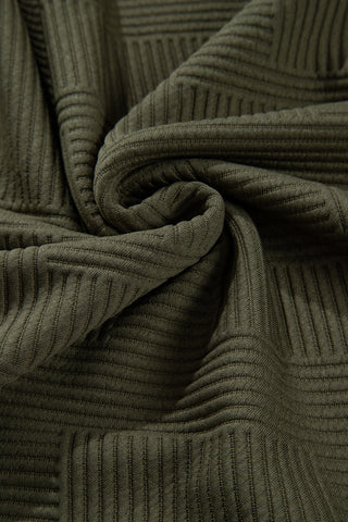 Jacquard Sweatshirt with Pockets - Green