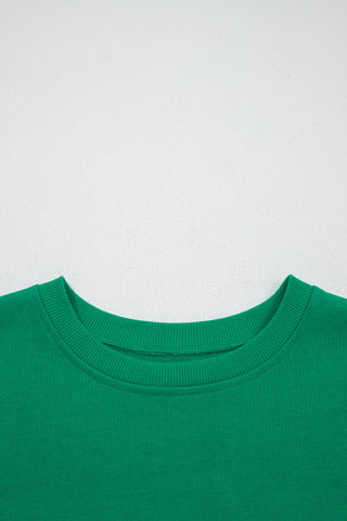 Cap Sleeve Striped Top - Green