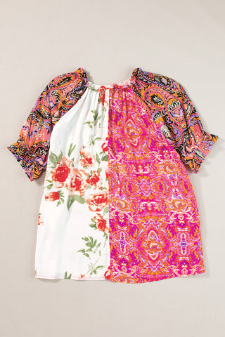 Mixed Pattern Top