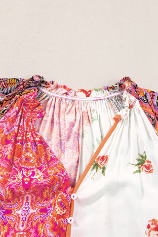 Mixed Pattern Top