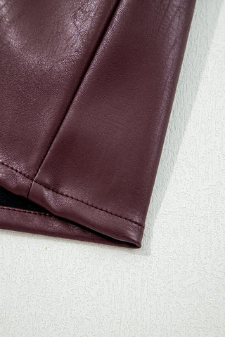 Pleather Mini Dress - Ginger